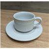 Image 2 : Vista Alegre 3oz Perla White Coffee Cup & Saucers - Set of 24 (4 Cases) | L6CR2