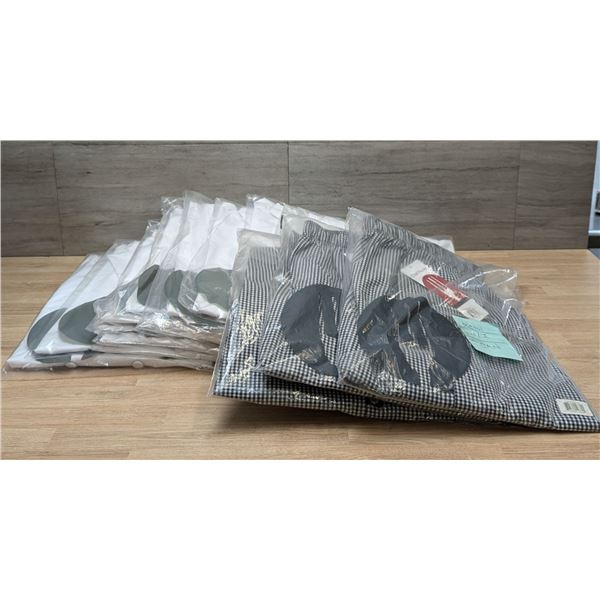 Chef Works Short Sleeve White Chef Coats & Baggy Pants - Lot of 14pcs | CC6