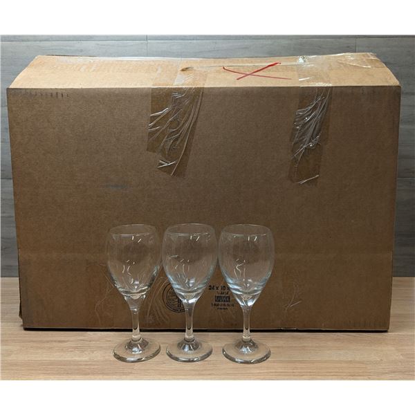 12oz Teardrop Goblet Glasses - Lot of 25 | FtMC1