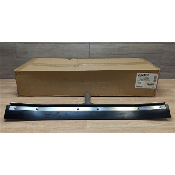 Black Flo Pac Heavy Duty Curved End Floor Squeegee - Lot of 3 | FtMC1