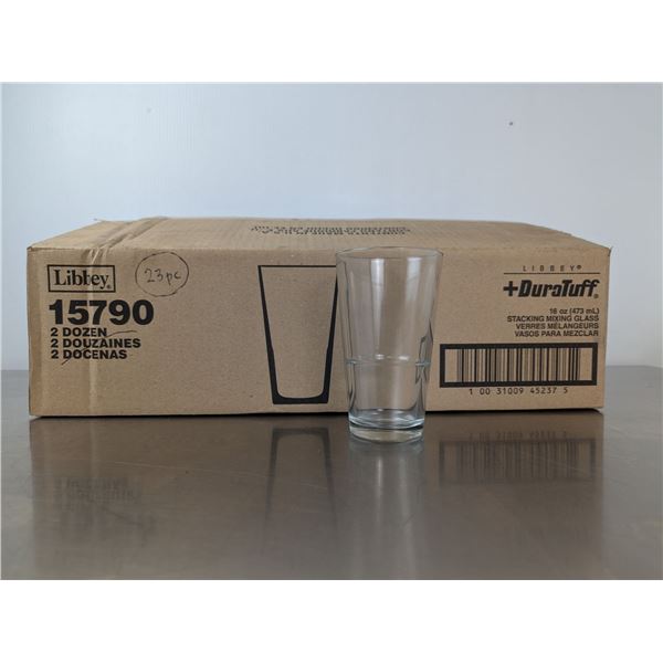 16oz Stacking Mixing Glasses - Lot of 23 | CC8