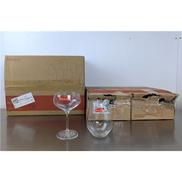 8oz Coupe Glasses & 15-1/2oz Stemless Wine Glasses - Lot of 20 | CC8
