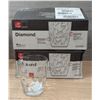 Image 1 : Bormioli Rocco 13-1/4oz Diamond DOF Glasses - Lot of 9 | Front E