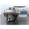 Image 1 : Choice Economy 4qt Half Size Stainless Steel Chafer | FTMC1