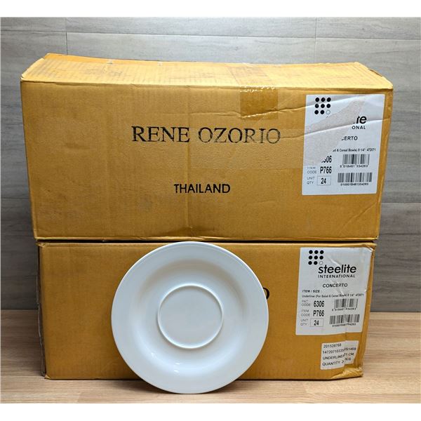 Steelite 8-1/4" Underliner For Salad & Cereal Bowls - Lot of 48 (2 Cases) |