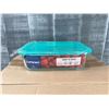 Image 5 : 1.97L Glass Rectangular Keep N Boxes, Arcoroc P5516 - Lot of 12 (2 cases) | R9-FLOOR/R9