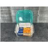 Image 5 : 760ml Glass Square Keep N Boxes, Arcoroc P5521 - Lot of 18 (3 cases) | R9-Corner
