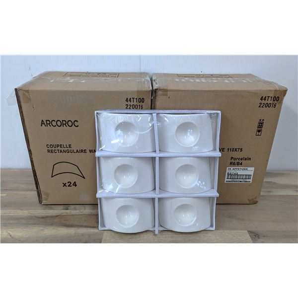 Arcoroc Appetizer 1/2oz Wave Bowls - Lot of 48 (2 Cases) | R8-2/R0745