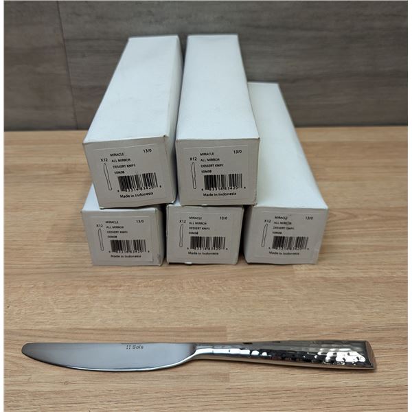 Sola Miracle 8-3/16" Dessert Knives - Lot of 60 (5 Boxes) | L6-CR4/SOM08