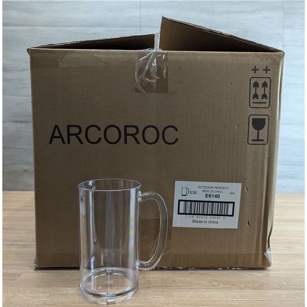 Arcoroc Outdoor Perfect 20-3/4oz Beer Mugs - Lot of 36 | R6-2/E6140