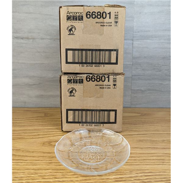 5.5" Arcoroc Fleur Glass Plates - Lot of 48 (2 Boxes) | 66801/R9-2,3