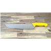 Image 1 : 12" Poultry Splitter, Yellow Handle, Omcan 12387 | 12387/FR-Knives