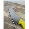 Image 2 : 12" Poultry Splitter, Yellow Handle, Omcan 12387 | 12387/FR-Knives