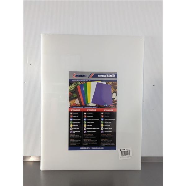 18" x 24"  White Cutting Board, Omcan 41208 | L12-B