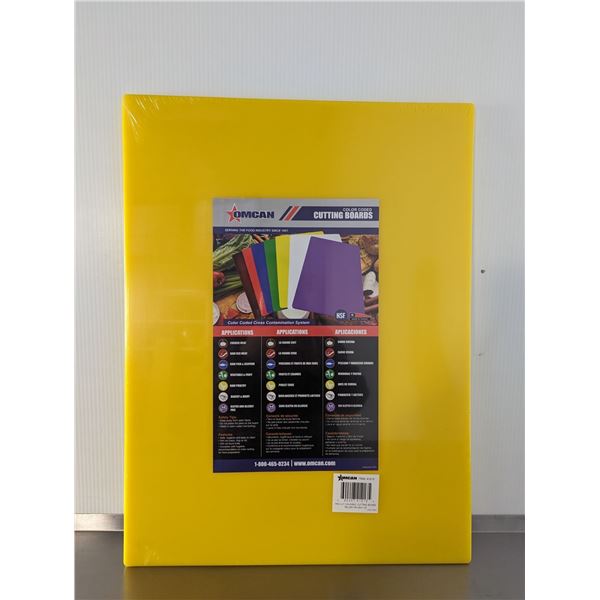 18" x 24"  Yellow Cutting Board, Omcan 41213 | L12-B