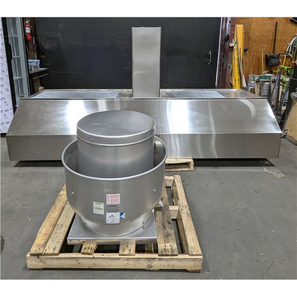 10' Hood With Cube-161 Series Greenheck Exhaust Fan |