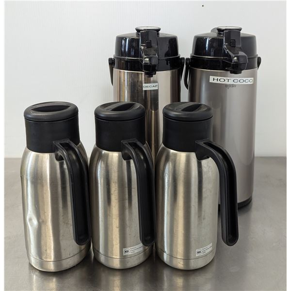 2.2L Update Airpots With 34oz Thermon Carafes - Lot of 5pcs | Pot-2/FTMC1