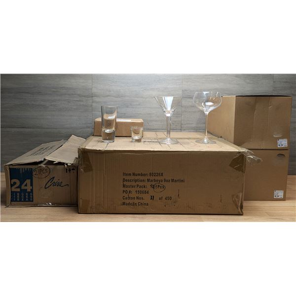 Various Sizes of Glasses - Lot of 52pcs | MR1-2