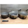 Image 1 : Various Sizes of Sauce Pans - Lot of 3pcs | FrB