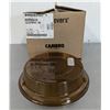 Image 1 : Cambro 9 1/8" Amber Low Profile Plate Covers - Lot of 12 (1 Case) | FtF