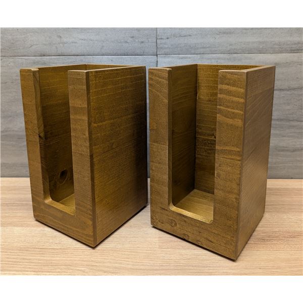 Madera Lid, Napkin & Cup Holders - Lot of 2 | FtF