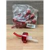 Image 1 : Red Plastic Pourers - Pack of 11 (132pcs) | FtF