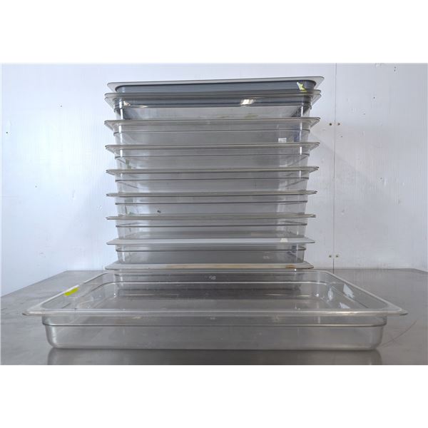 Clear Full Size Polycarbonate Inserts With Lids - Set of 9 | RackI