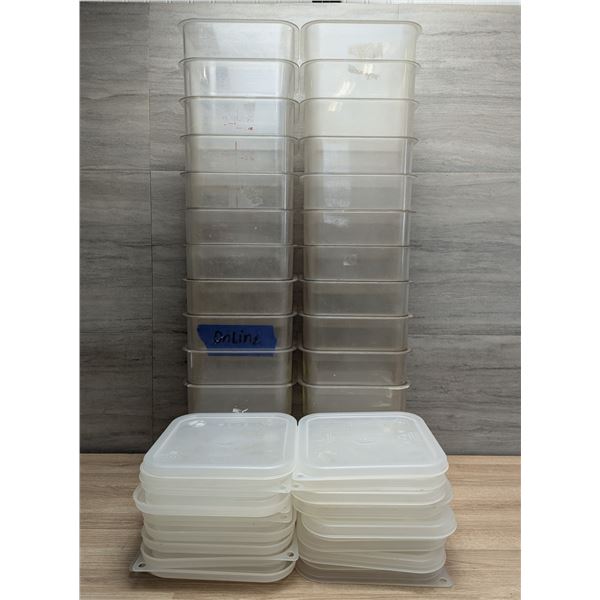 4qt Food Storage Containers With Lids - Set of 22 | Pans6/L4L1