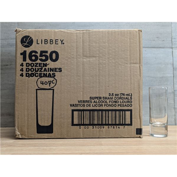 Libbey 2-1/2oz Super Sham Cordials - Lot of 40 | EC8