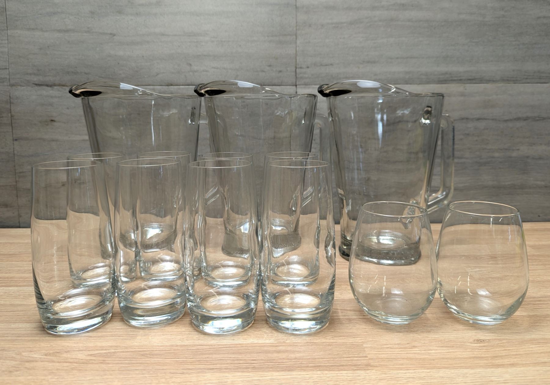 Beer Pitcher and Glasses - Lot of 13pc | EC7