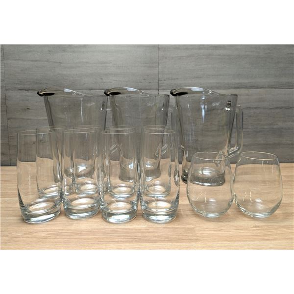 Beer Pitcher and Glasses - Lot of 13pc | EC7