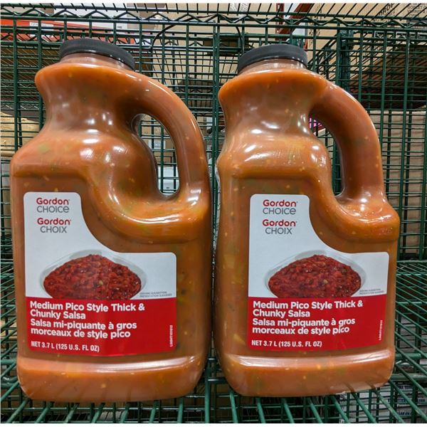 Gordon Choice Medium Pico Style Thick & Chunky Salsa 3.7L - Lot of 2 | EC2