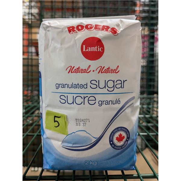 Rogers Granulated Sugar 2Kg  - Lot of 5 | TRUE
