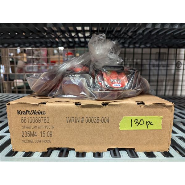 Kraft Heinz Strawberry Jam with Pectin 16mL -Lot of 100 | MM1