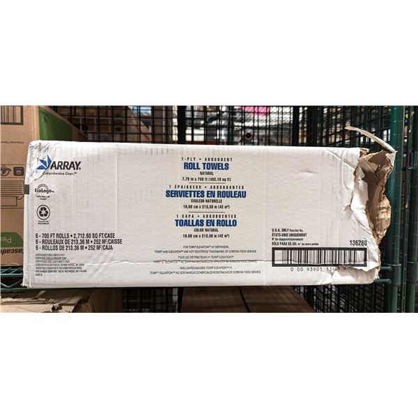 Array Roll Towels 700'rolls - Lot of 6 ( 1 case ) | EC5