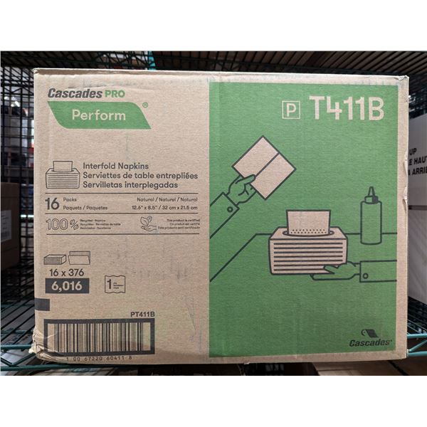 Cascades Pro Interfold Napkins 376 sheet - Lot of 16 ( 1 case ) | EC5