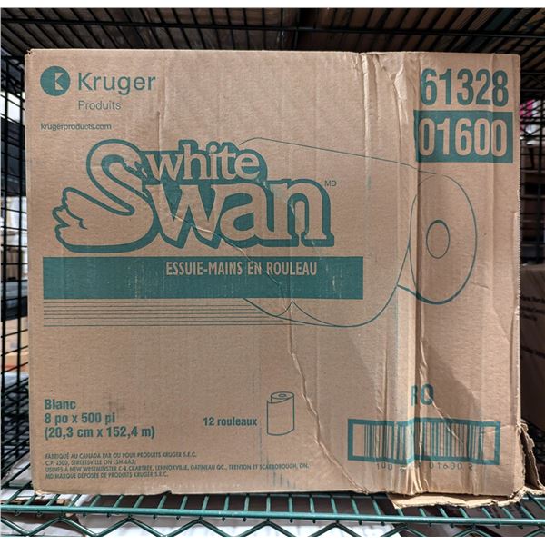 Kruger White Swan Paper towel Rolls 20.3cm x 152.4m - Lot of 7 | EC5
