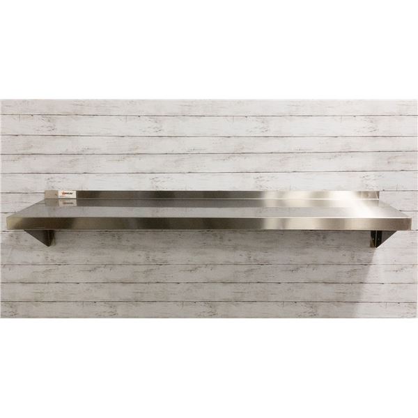 16" x 60" Stainless Wall Shelf, Omcan 24411 | MR7-2