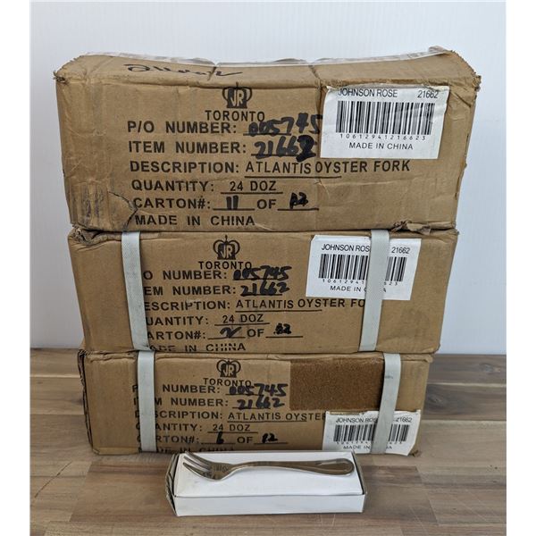 Johnson Rose Atlantis Oyster Forks - Lot of 864 (3 Cases) | 21662/LBD-E-2