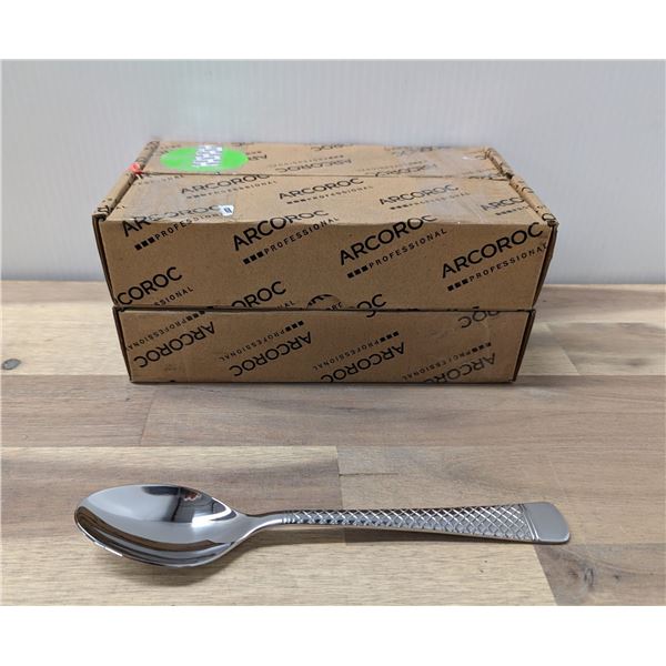 Leila 7-7/8'' Dessert Spoons, Arcoroc FL006 - Lot of 48 | L8-MC-1