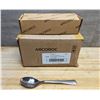 Image 1 : Leila 6-7/8'' Teaspoons, Arcoroc FL028 - Lot of 48 | L8-MC-1