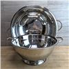Image 1 : 8qt & 14qt Stainless Colanders - Lot of 2pcs | L8-MC2