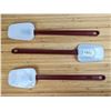 Image 1 : 16" High Temperature Silicone Spoonulas, Omcan 80063 - Lot of 3 | L2-CR-4