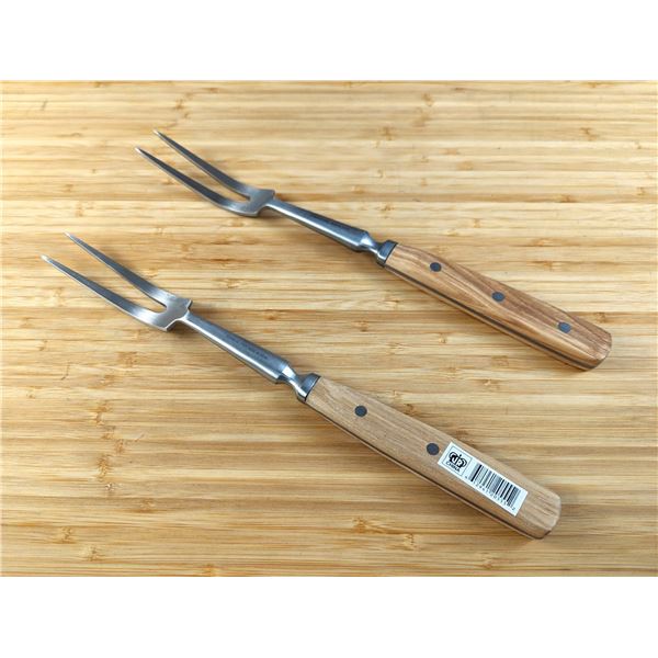 14" Heavy Duty Stainless Forged Cook's Fork - Lot of 2 | 20555/ L4-CR7
