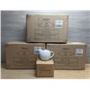 Image 1 : 20oz White Teapots With Infusers - Lot of 18 (3 Cases) | R5-2