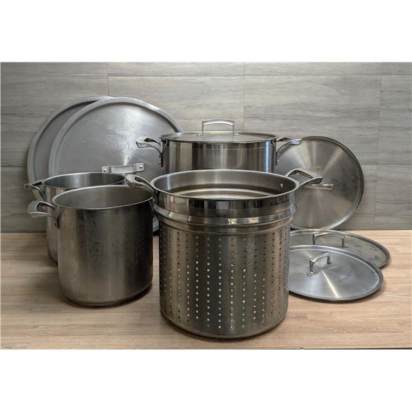 Various Sizes of Stock Pots & Lids - Lot of 10pcs | AR