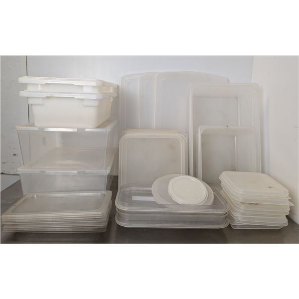 Assorted Bins With Lids - Lot of Approx. 40pcs | Pans16/L6CR1