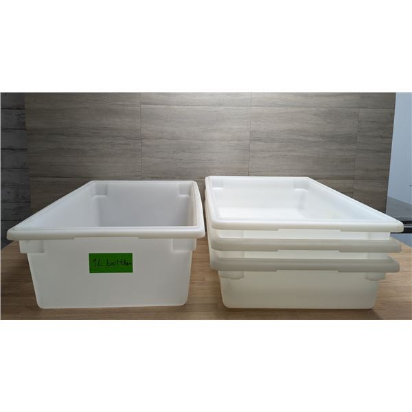 13 & 8-3/4 Gallon Plastic Food Boxes - Lot of 4pcs | MR2-2