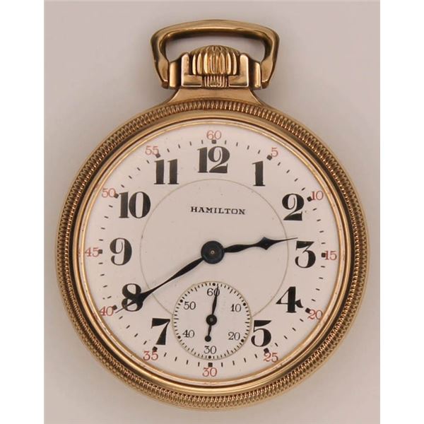 Hamilton Watch Co. vintage pocket watch