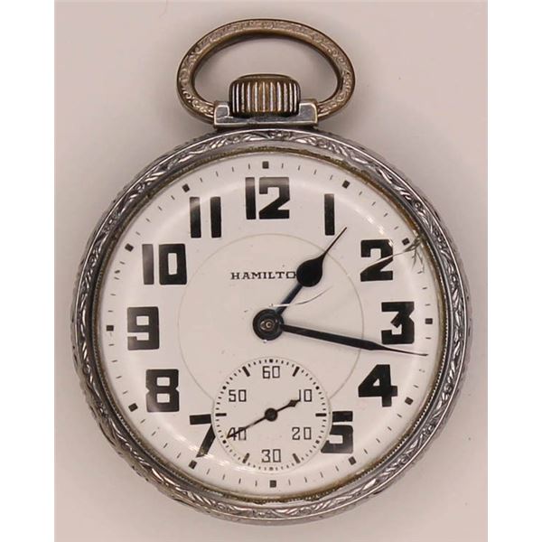 Hamilton Watch Co. vintage pocket watch